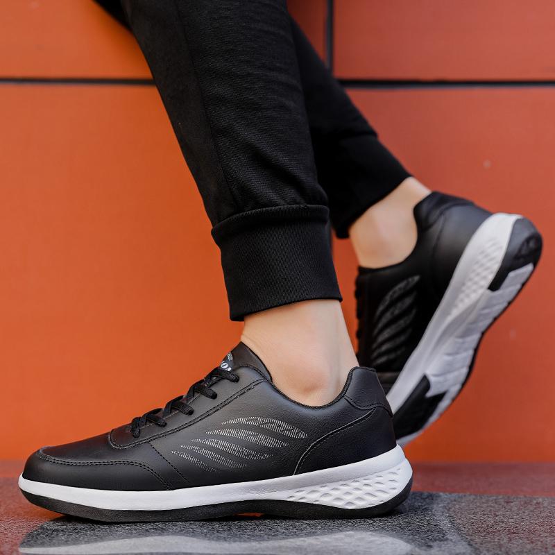 38-48 спортивная обувь, мужская кожаная дышащая спортивная повседневная обувь, большие размеры, мужская спортивная обувь для бега и фитнеса