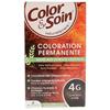 Coloration Permanente - 3 Chênes - Chatain Doré 4G - Sans Ammoniaque - Tous Types De Cheveux - Mixte