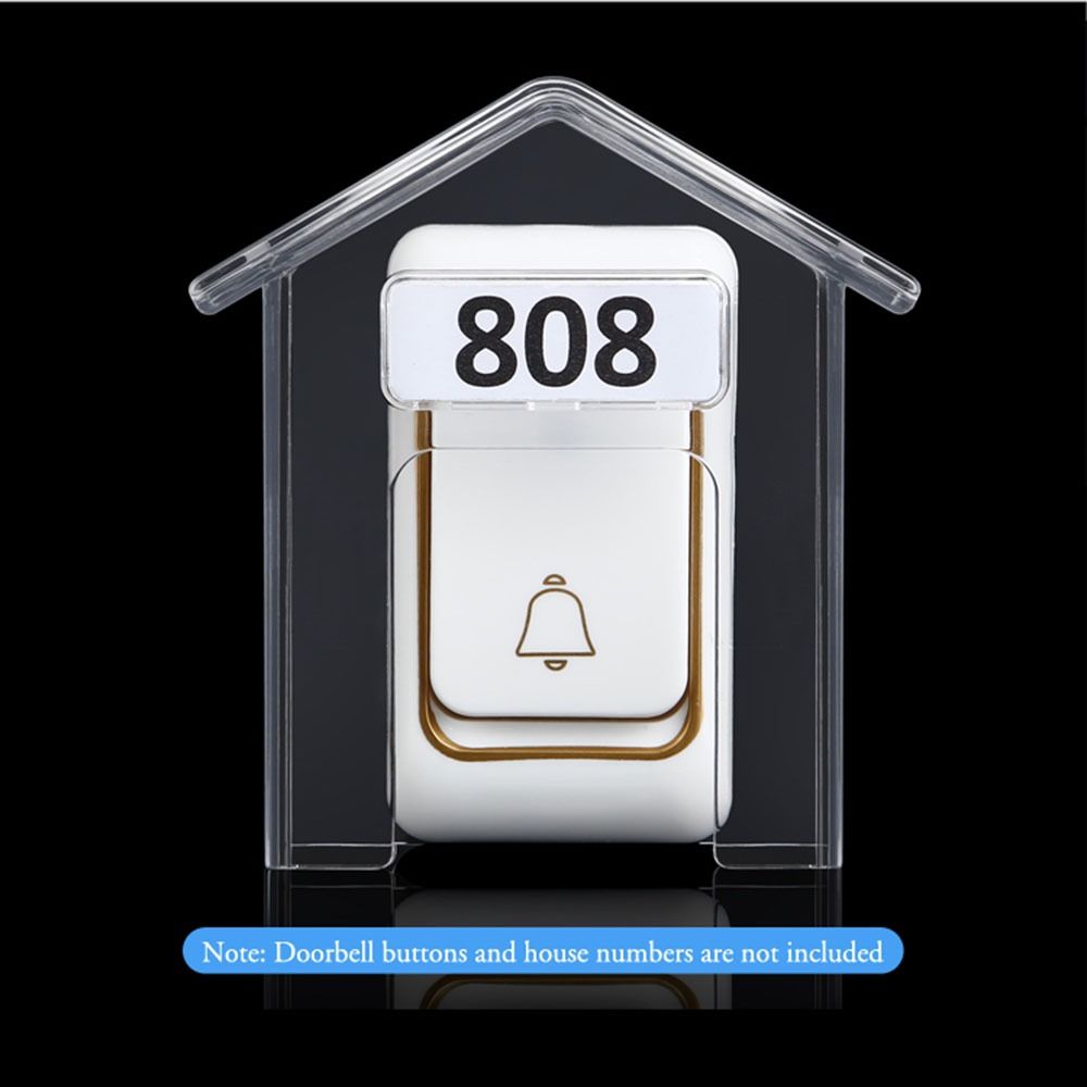 Розетка Прозрачный Прозрачный Дверной звонок Водонепроницаемая Крышка Выключатель Защита от дождя Брызгозащитный Короб Водонепроницаемый