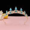 Children'S Crown Headgear Princess Girls' Crown Crystal Big Headband Pink Frozen Children'S Birthday Hair Accessories