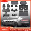 For Tesla New Model YL 2026+ TPE Car Floor Mats Cargo Liner Trunk Mats Backrest Kick Pads Protection Car Interior Accessories