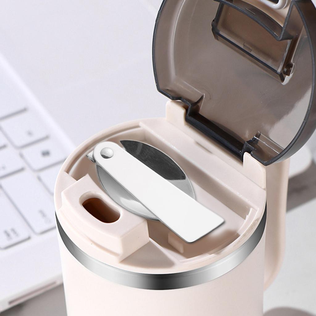 WORTHBUY Double Wall Insulated Mug 304 Stainless Steel Coffee Cup With Strainer&Spoon Student Portable Drinking Cup Drinkware