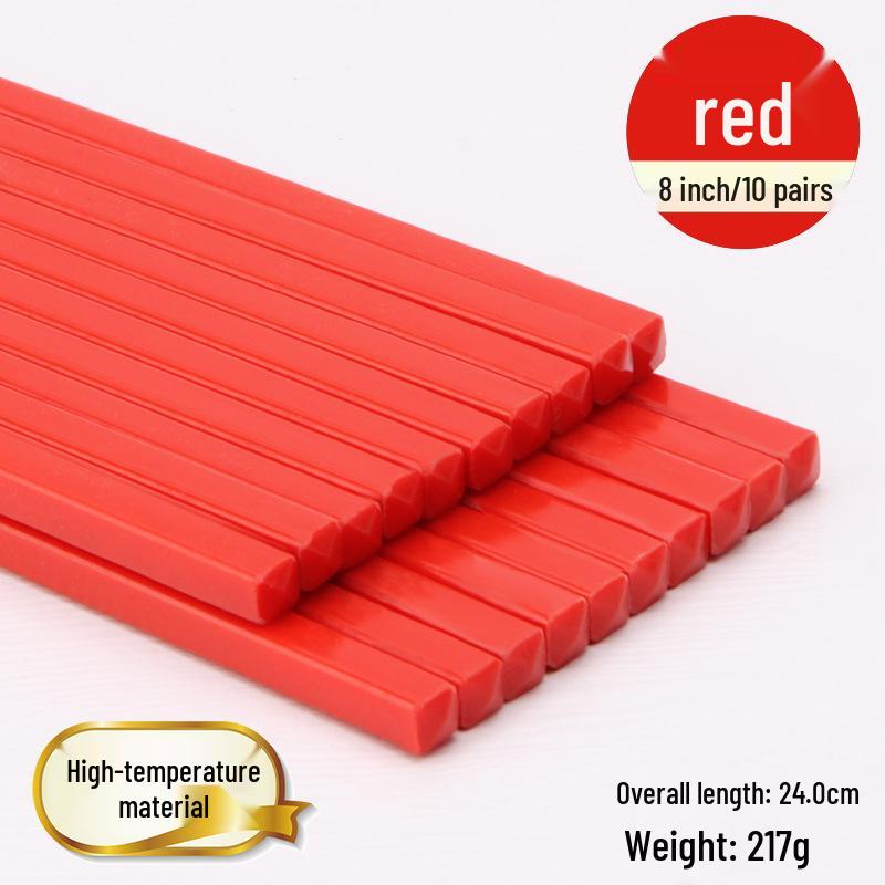 Colorful Disinfected Melamine Chopsticks for Hotels, Restaurants, and Fast Food