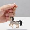Colorful Horse Pendant Keychain Metal Animal Key Ring Horse KeyChain  Backpack Decoration