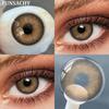 FUNSACHY цветные контактные линзы для глаз 1 пара годовые натуральные цветные линзы для макияжа коричневые косметические мягкие линзы для глаз красота зрачки