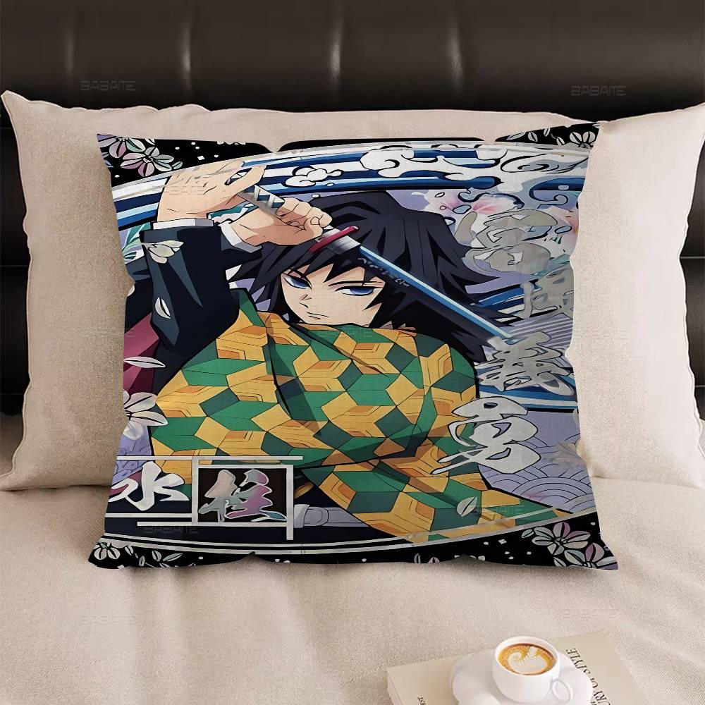 Anime Tomioka GGiyuu Pillow Cover Design Cushion Cover Decor Holiday Decorati