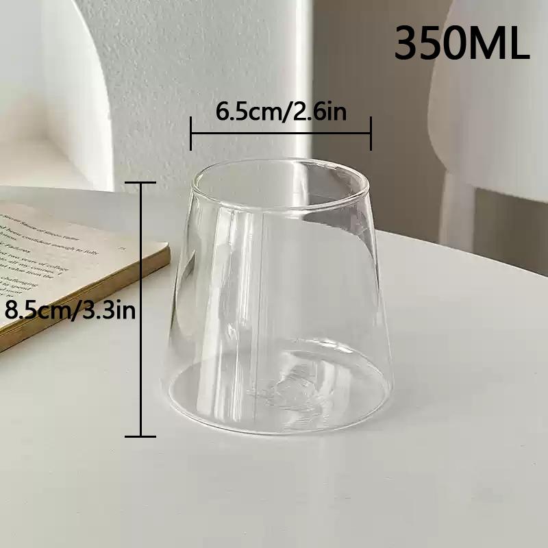 Cold Coffee Cups Iced Coffee Cups Glass Water Cup Coffee Mug Glass Drinkware Water Bottle Aesthetic Glass Cup Desk Accessorie