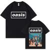Летний принт Rock Oasis Live 25 Тур Готическая мода Футболки Высокое качество Удобная Эстетичная Хлопковая Уютная футболка Уличная одежда