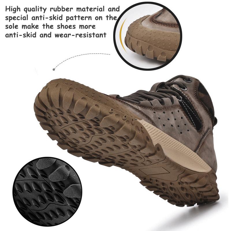 Мужские хлопковые ботинки с высоким берцем; повседневная уличная обувь; обувь для пешего туризма.