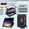 Чехол для планшета iPad 10.2 (2021)/(2020)/(2019)/Про 10,5-дюймовый (2017) Чехол-подставка из ПК + силикона с плечевым ремнем