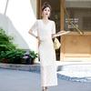Lace Suit Skirt Women's Summer New Fashion Temperament Split Skirt Two-piece Set