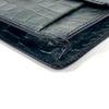VERSACE logo Bag Clutch Bag with Strap Clutch bag Embossed Leather blue
