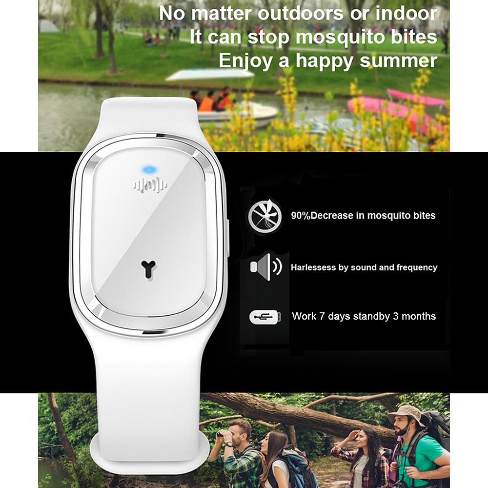 Ультразвуковой репеллент от комаров браслет антимоскитный вредитель насекомые репеллент браслет для детей