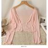 Women's Lace-Up Mesh Cardigan - Sun Protection Short Sleeve Summer Cover-Up, Ice Silk Shawl Top