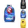 Детский школьный рюкзак Roblox с узором, звездным фоном и большой вместимостью