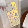 Позолоченный Милый Милый Питомец Подходит для Чехла Мобильного Телефона Iphone17 16 Лазерный 15Promax Поколение 14 Мультяшный 11 Гальваническое Покрытие