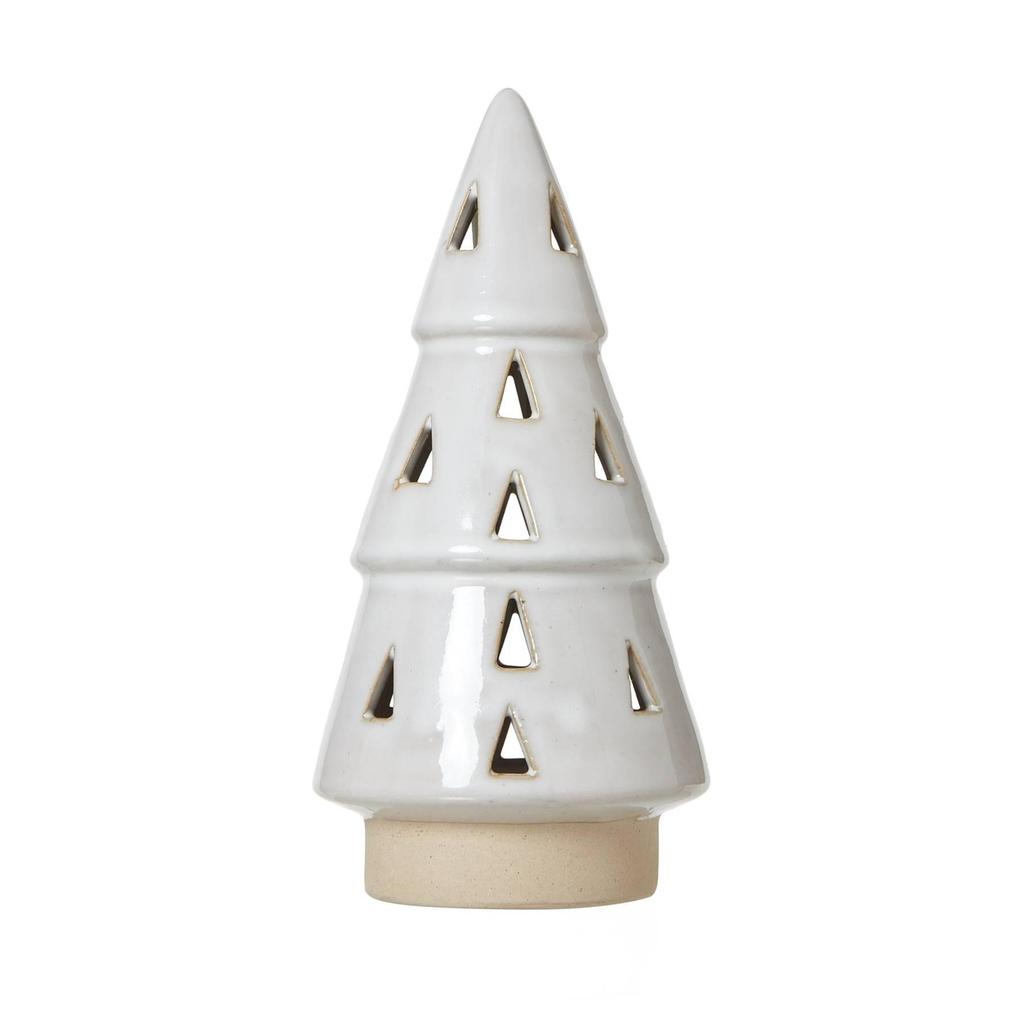 Hill Interiors Ceramic Tree Cut-Out LED Christmas Decoration
