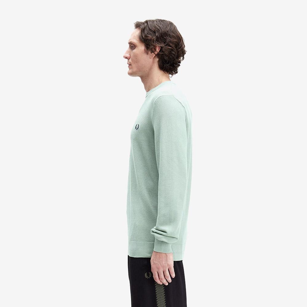 Fred Perry [Острый] Вязаный джемпер с пике-стежком - Bayleaf Afpm2531309-Z16