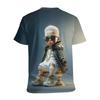 Handsome Boy Pattern T-Shirt For Men Personality 3D Printed Tees Summer Casual Round Neck Tops Short Sleeve Tee Shirts
