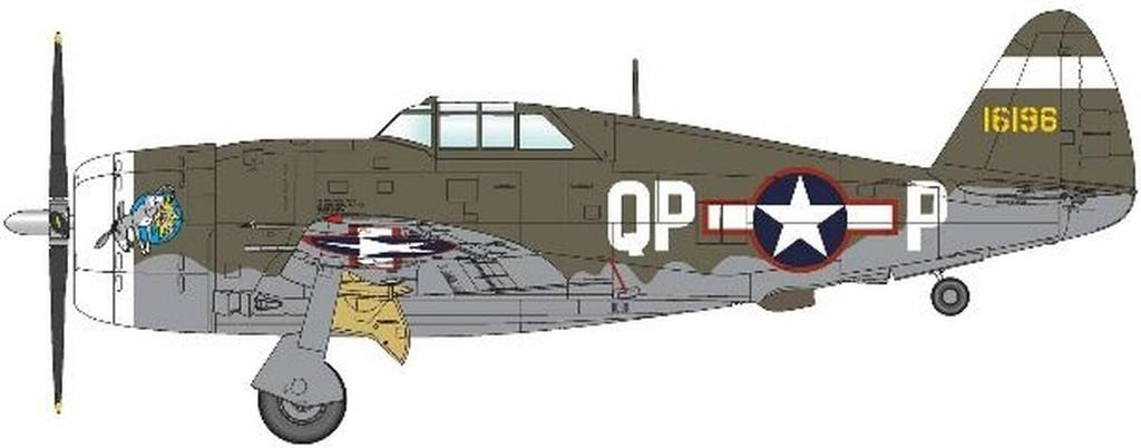 Dora Wings Американский Thunderbolt Пластиковая модель DWS48055 1/48 P-47C-2