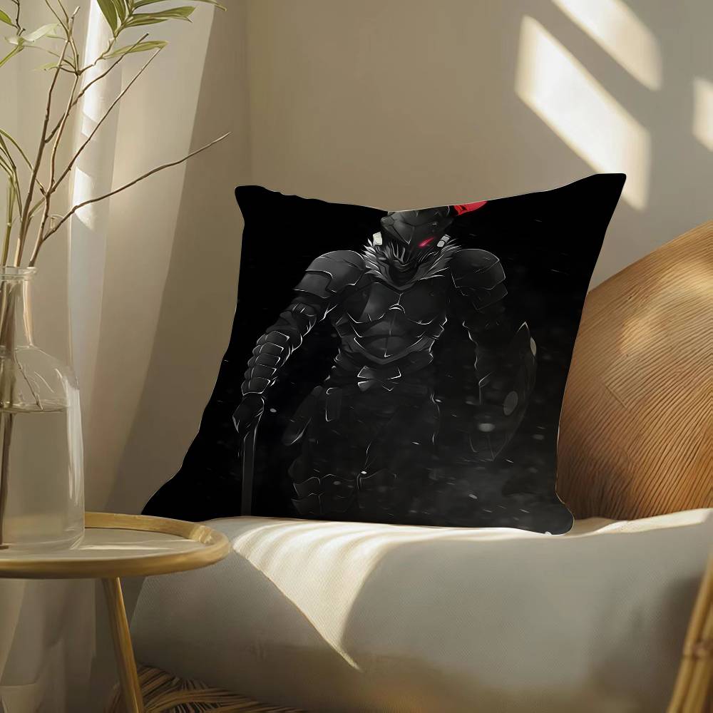 Красивый аниме Убийца гоблинов-Мультяшная наволочка Шелковистый элегантный Комфорт Диван-кровать Невидимая молния Пляжная наволочка