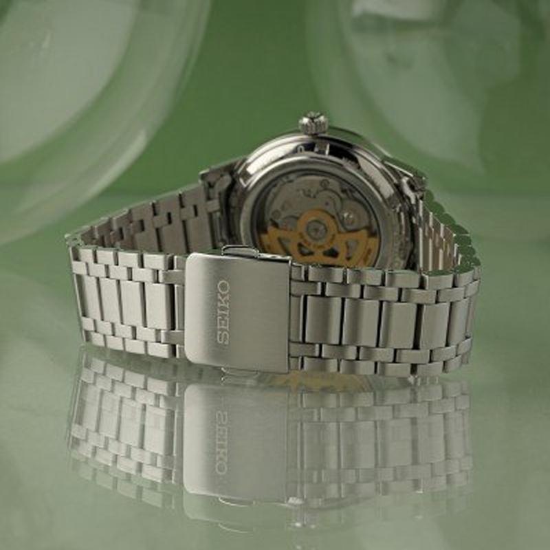 Seiko Presage 50м Водонепроницаемые Автоматический Механический Механизм Стальной Ремешок Часы 39.5мм SRPL71J1