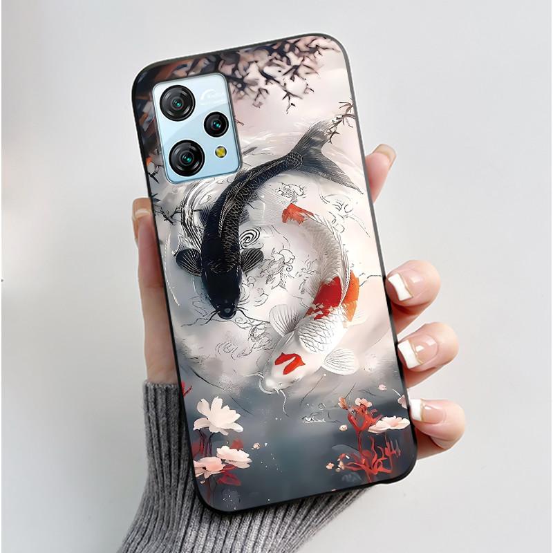 Для Blackview A53 Чехол Blackview A53 Pro Задняя крышка Роскошный Милый Любовь Кролик Забавный Черный ТПУ Мягкий Силикон Защитный Чехол для Телефона