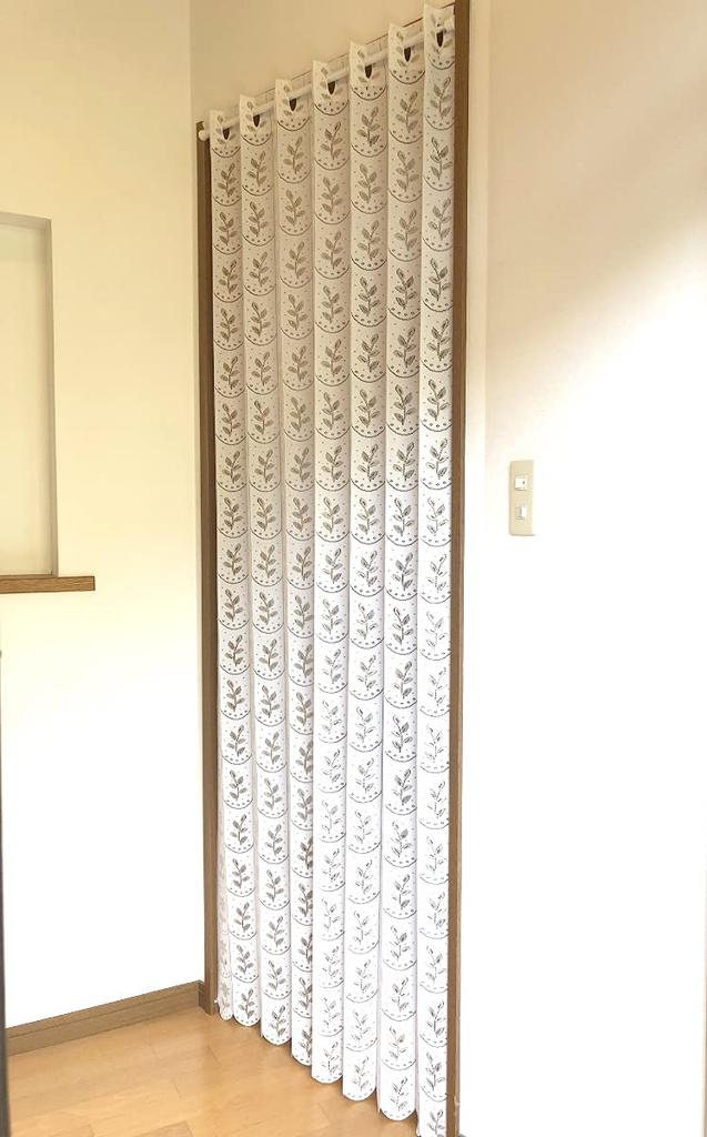 Гармошка Комната Регулируемая 95 x Мелкий Цветочный Лист KL5330 CM534 Штора, Перегородка, Подъемная Штора, Энергосберегающая, Длина, 190см, Узор, (слоновая кость)