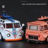 Симуляция Масштаб 1/32 Модель Volkswagen T1 Transporter Звук Свет Автобус Игрушечный Транспорт Детям Мальчику Подарок на День Рождения Миниатюрная Машина