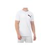 Puma Big Logo Short Sleeve T-Shirt Men Tops White 855072-02