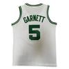 Boston Celtics Kevin Garnett 5 Embroidered Basketball Jersey Men Women Sportswear Breathable Performance Shirt