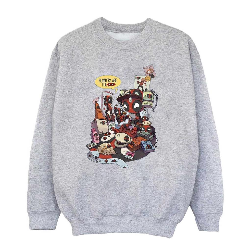 Marvel Женская/дамская толстовка Deadpool Merchandise Royaltyties