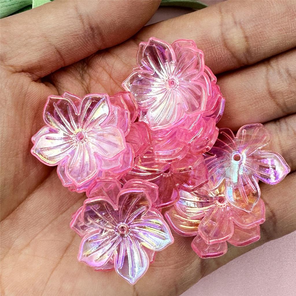 Высокое качество для изготовления ювелирных изделий 22,8 мм DIY акриловые бусины ручной работы в форме цветка солнца 20 шт браслет ожерелье свободные разделительные бусины