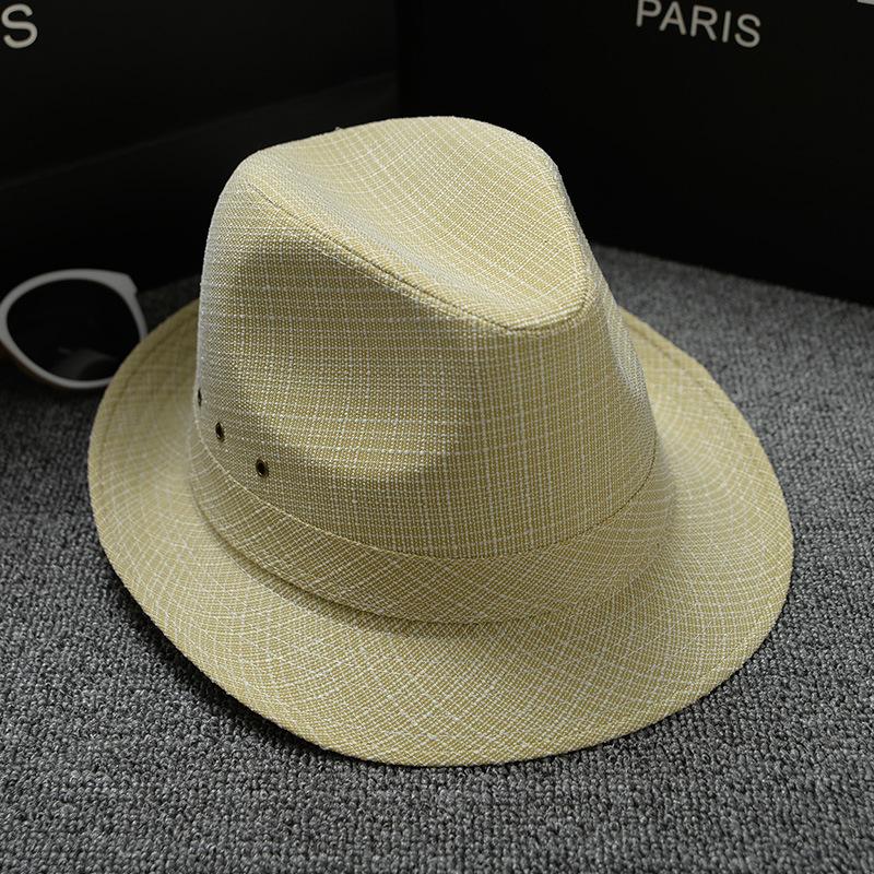 [Cotton And Linen Fabrics] [By Size] Men'S And Women'S Panama Jazz Hats, Sun Hats, Top Hats, Sun Hats