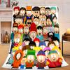 1PC South Friends Adventure Flannel Blanket Gift, Suitable for Both Men And Women, Soft Ideal for Beds And Sofa, Birthday Or Christmas Gift