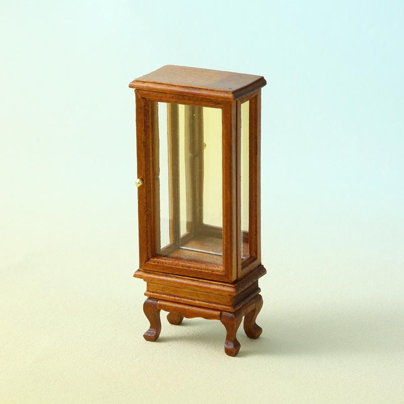1/12 кукольный домик имитация стеклянного шкафа модель кукольного домика миниатюрный шкаф для хранения мебели гостиная декор игрушка