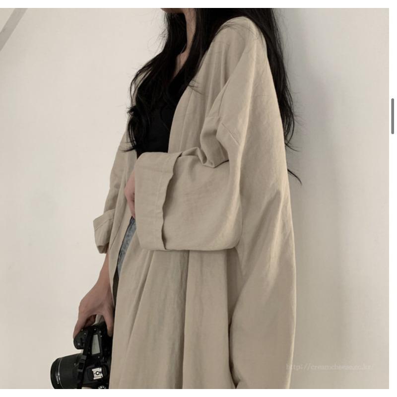 Летняя корейская свободная куртка-кардиган с длинными рукавами, женская рубашка, однотонная тонкая ветровка, солнцезащитная куртка, женская одежда