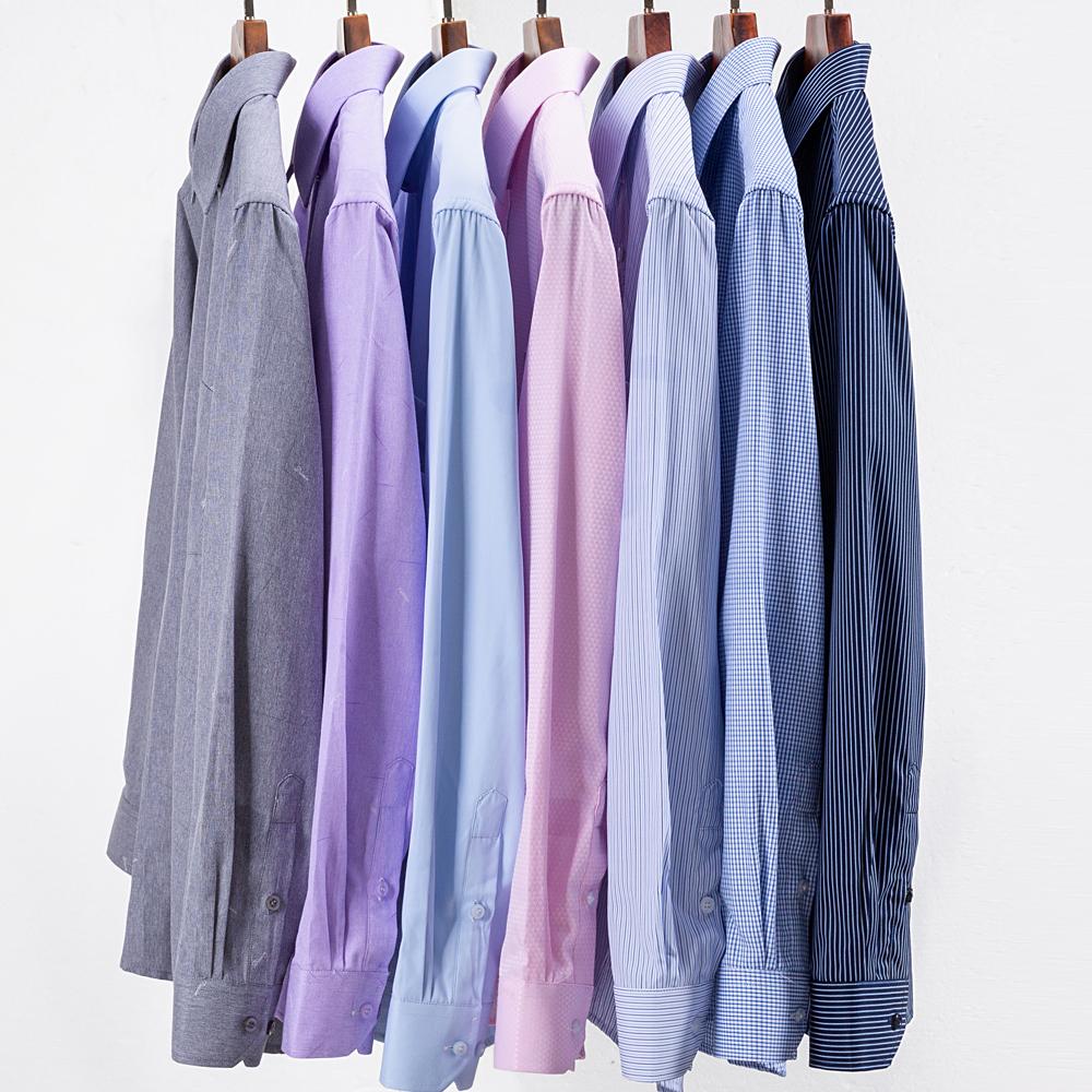 Мужская рубашка с длинным рукавом из 65% хлопка, с принтом в клетку, одинарный накладной карман, стандартной посадки, удобная, универсальная, тонкая, повседневная