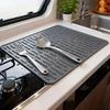 Силиконовая сушилка для посуды Складная Термостойкая коврик-сушилка для посуды Сливной дизайн Утолщенный Органайзер для посуды в раковину Кухня