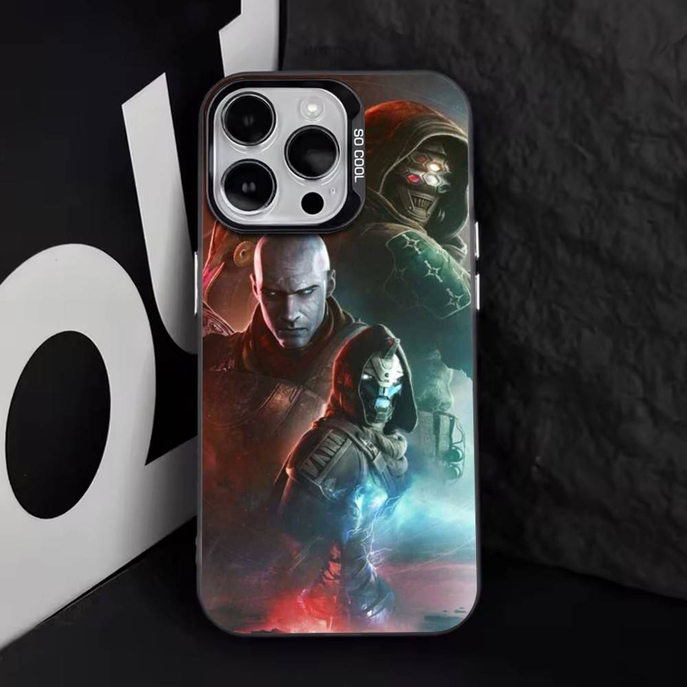 Destiny Чехол для телефона для iPhone 17,16,15,14,13,12,11 Plus,Pro Max,XS,Цветной Серебристый чехол для телефона Funda Cover