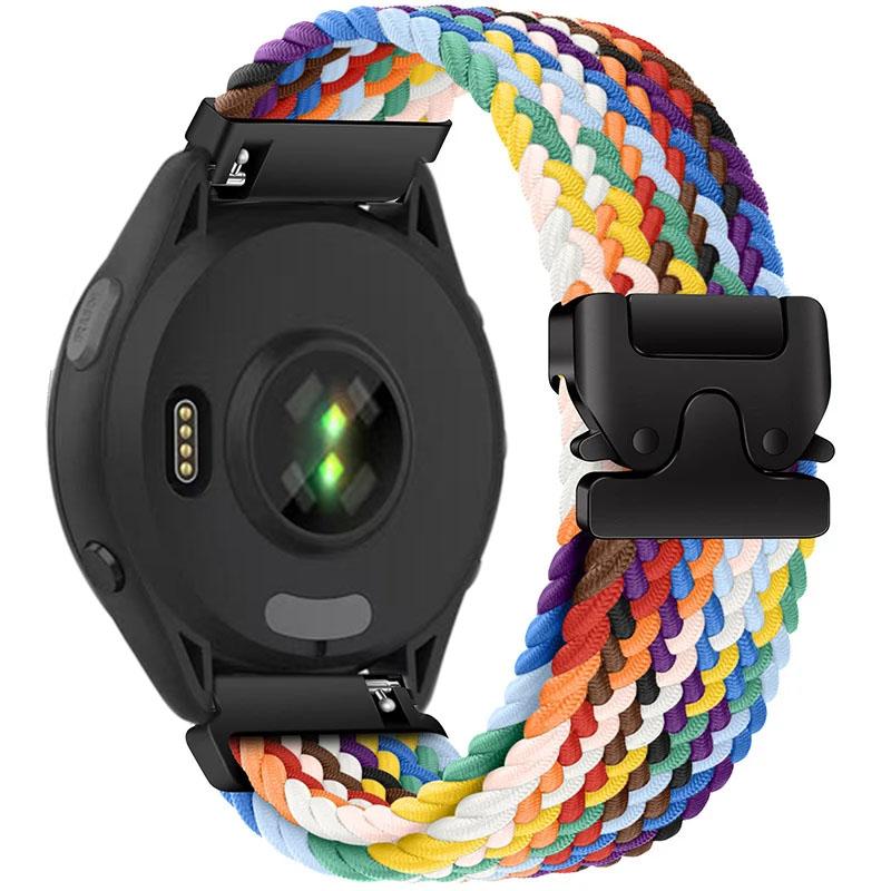 Braided Loop Strap For Garmin Forerunner 965 970 265 165 570 Parachute Buckle Nylon Watchband Garmin Venu 4/3/2 Active 6-5 Belt