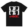 Музыкальная группа Gorillazs Punk Rock Print 90-е Повседневная одежда с коротким рукавом Трендовая летняя мужская футболка с круглым вырезом