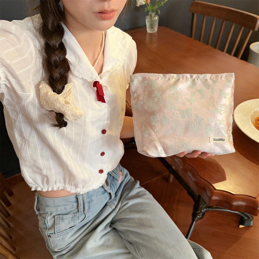 Новая китайская жаккардовая сумка-бабочка через плечо женская новая сумка подмышкой модная сумка-тоут большой емкости