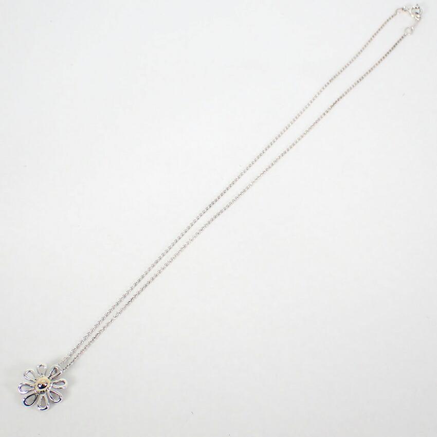 [Used] TIFFANY 925/750 Daisy Pendant/Necklace/j18-3