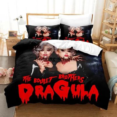 Постельное белье Boulet Brothers Dragula Titans Односпальное Полуторное Двуспальное Евро King Size Комплект постельного белья для взрослых и детей Пододеяльник Простыня