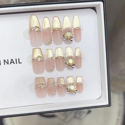 Чисто ручная работа фототерапевтические таблетки для ногтей романтическая полная домашняя одежда для ногтей готовый продукт многоразовый дизайн ногтей