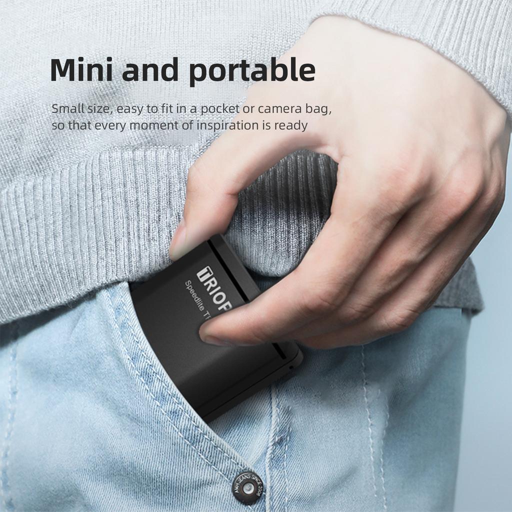 TRIOPO TR100 Universal Mini Camera Flash GN12 On-camera Flash 5600K Speedlite 0.1-1.8s Recycle Time