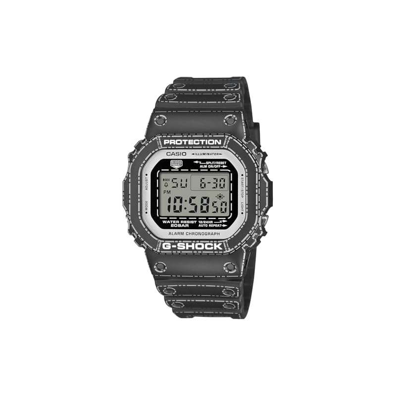 Часы Casio G-Shock, Сделано в Японии, Дизайн оригами, Изготовлены из экологически чистых материалов, DW-5600RGM-1JR, Мужские, Черные