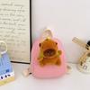 Adorable Mini Capybara Backpack For Kids Breathable Canvas Cute Design For Preschoolers