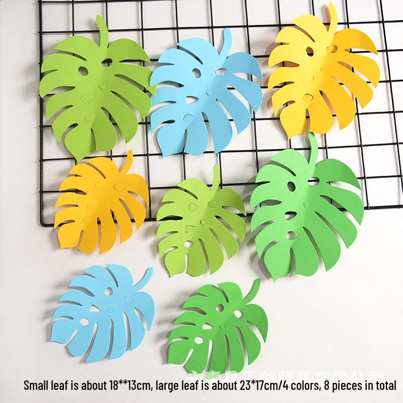 Декор стен в виде листьев и цветов в скандинавском стиле для школьных классов, торговых центров и детских комнат